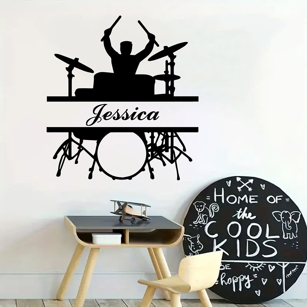 Musical Instrument And Name - 1 unidad de pegatinas de pared