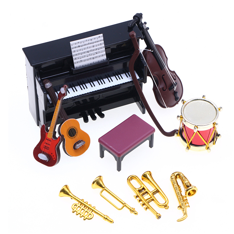 Musical Instrument Like Piano - Juego de instrumentos musicales en miniatura