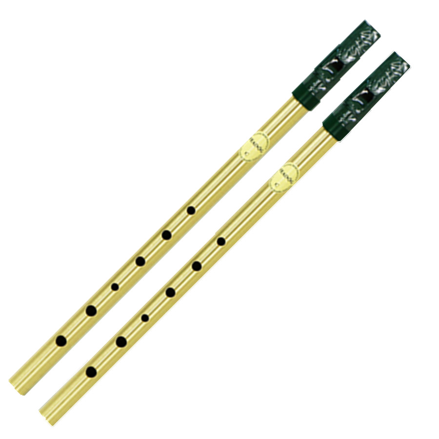 Penny Whistle D - Silbato irlandés de latón flauta Feadog