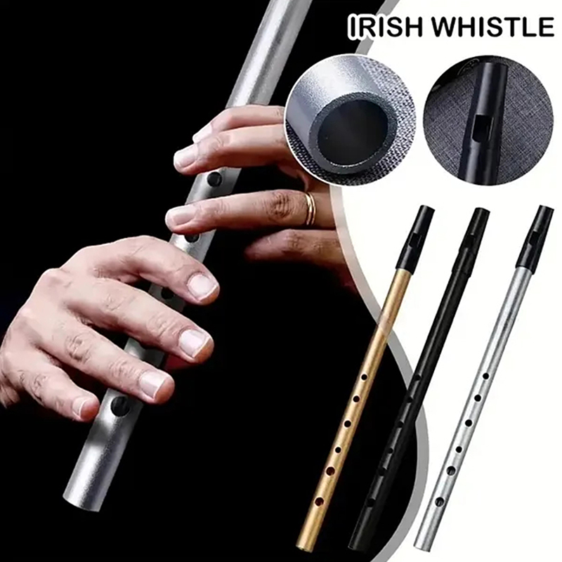 Penny Whistle D - Silbato de estaño con llave C/D,