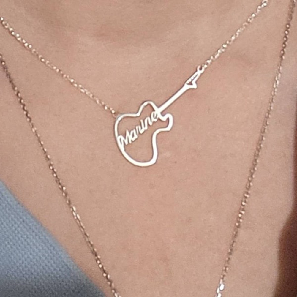 Collar personalizado con símbo - Musical Instrument And Name reseña y precio