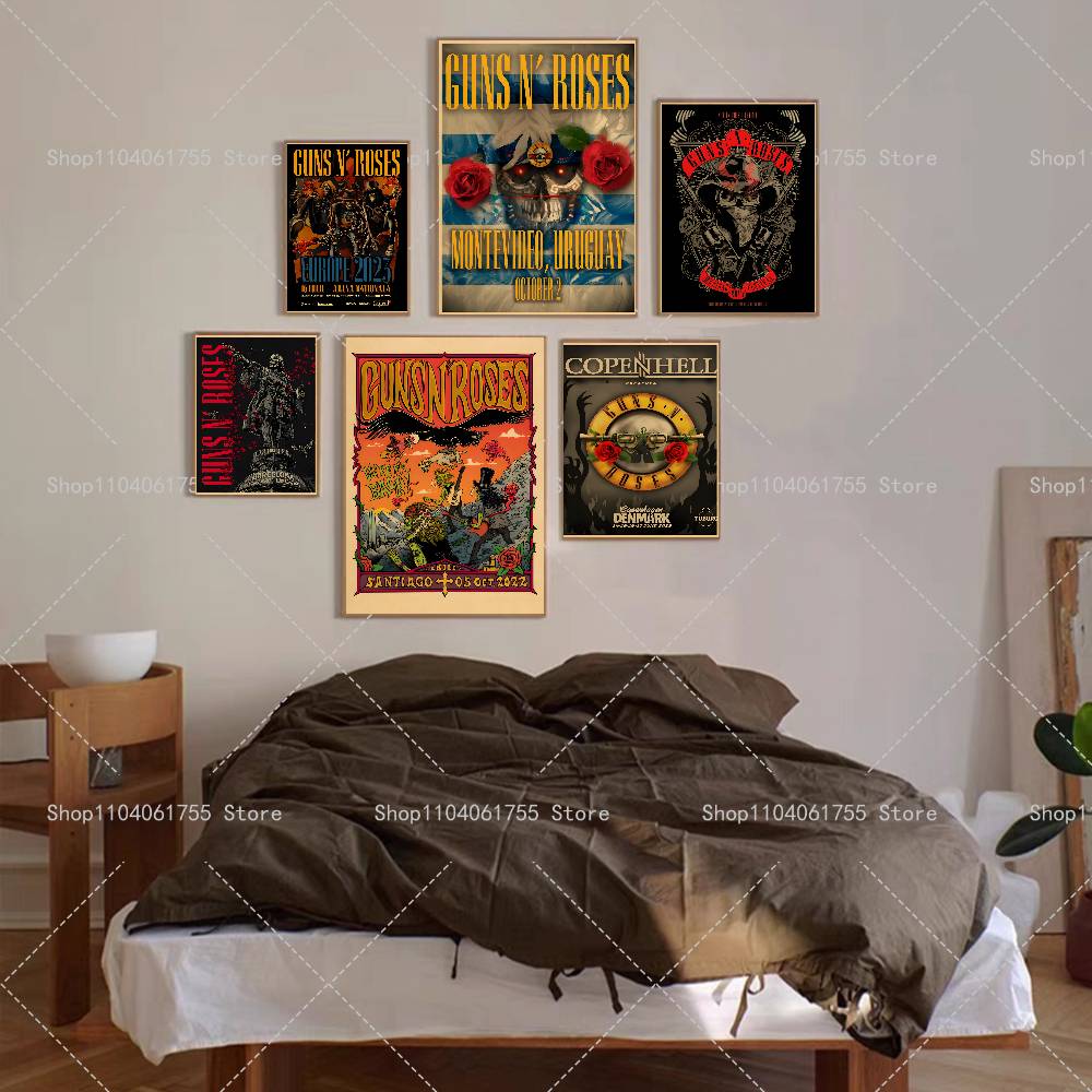 Póster de la banda de rock G-G - Musical Instrument Poster reseña y precio