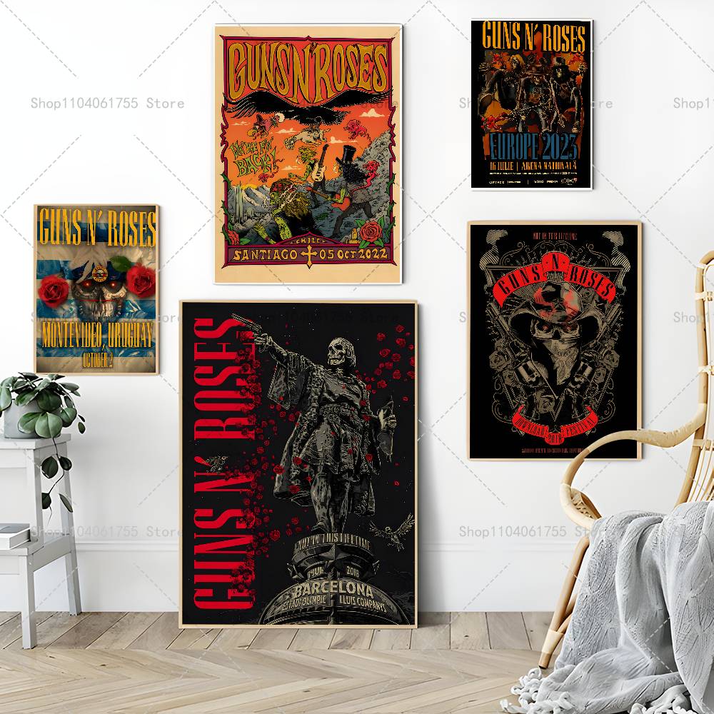 Póster de la banda de rock G-G - Musical Instrument Poster reseña y precio