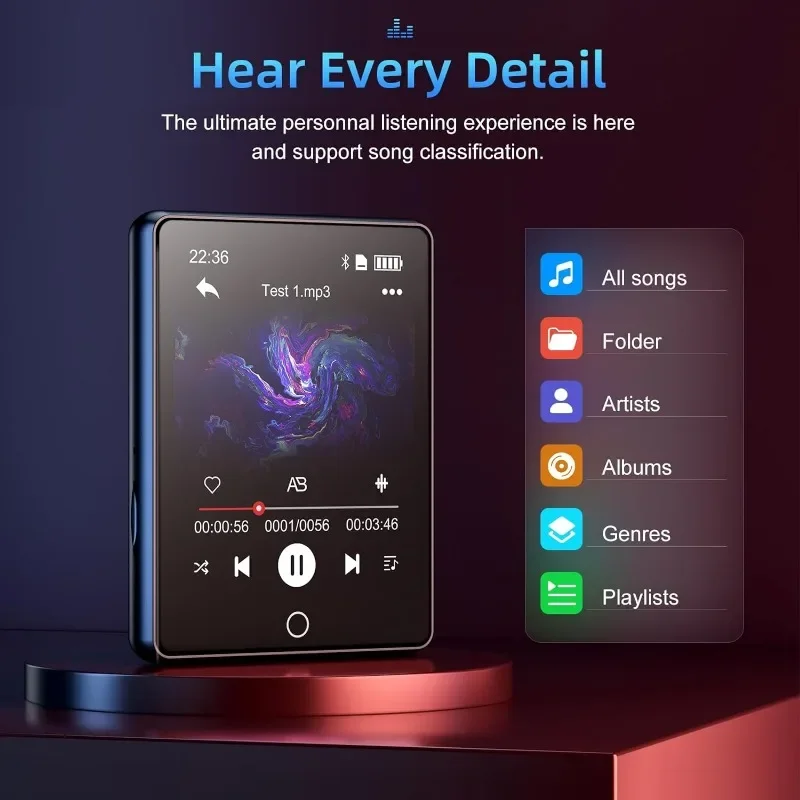 Reproductor MP3 con pantalla t - Musical Instrument Image reseña y precio