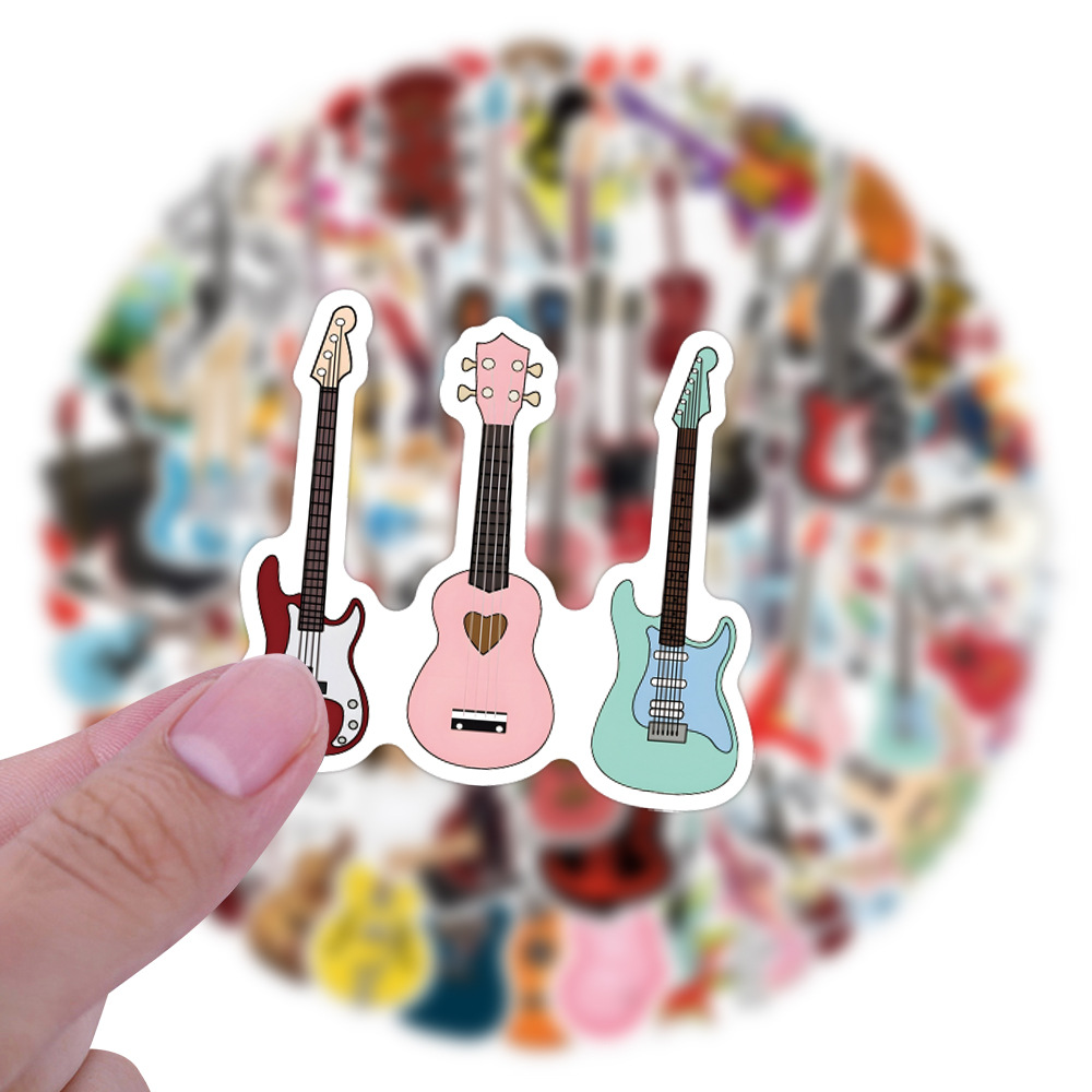 55/110 Uds pegatinas de guitar - Musical Instrument Diy For Kids reseña y precio