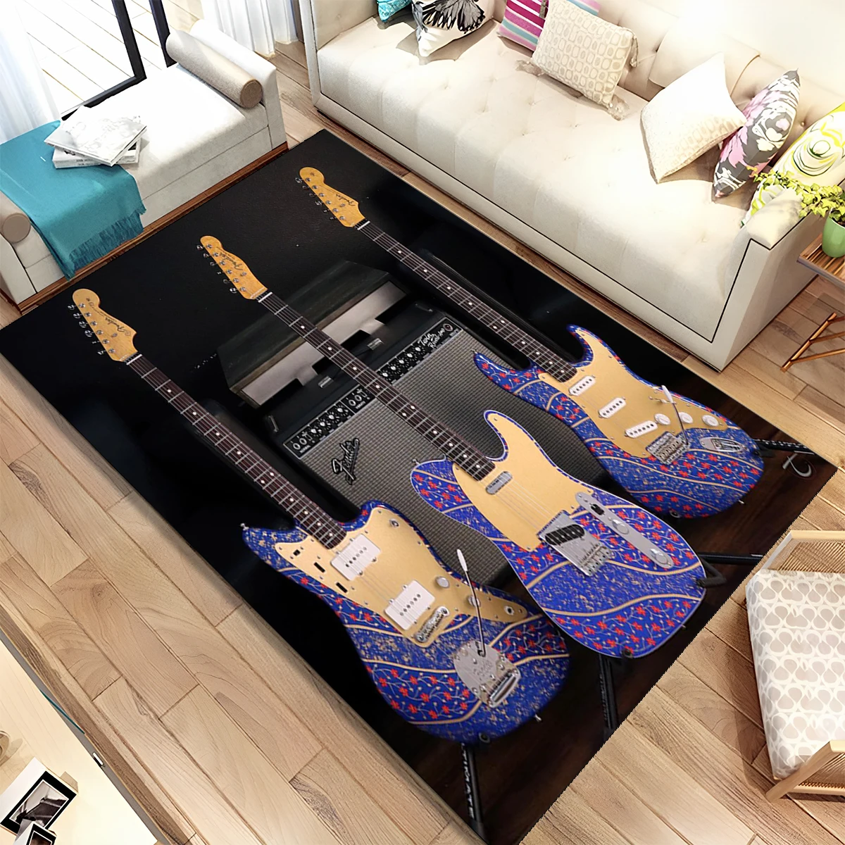 Alfombra 3D con Diseño de Guit - Musical Instruments Online reseña y precio