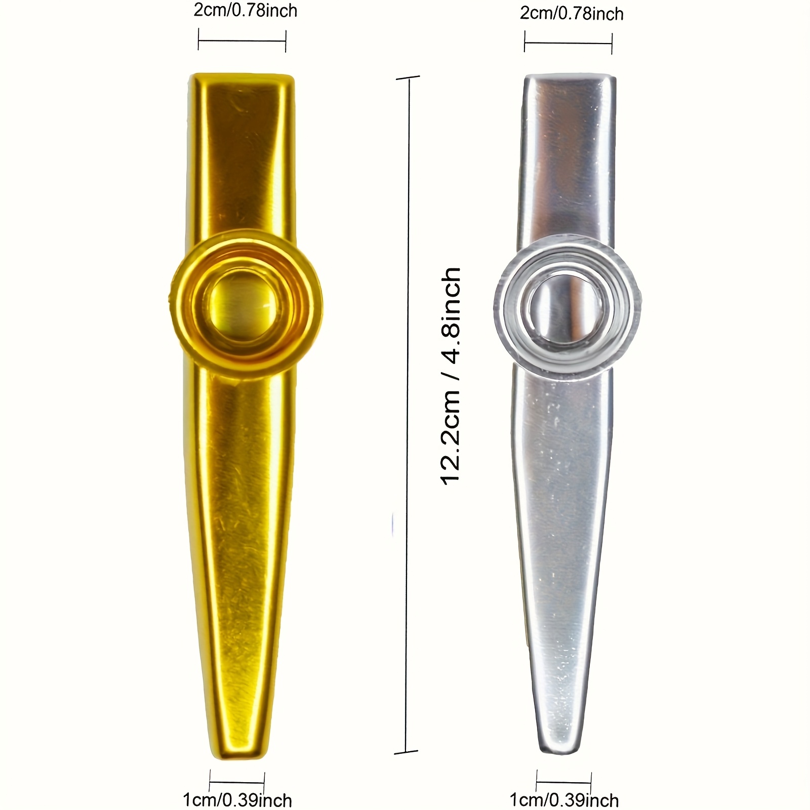 Kazoos de Metal de 7 Uds., Kaz - Musical Instrument Note reseña y precio