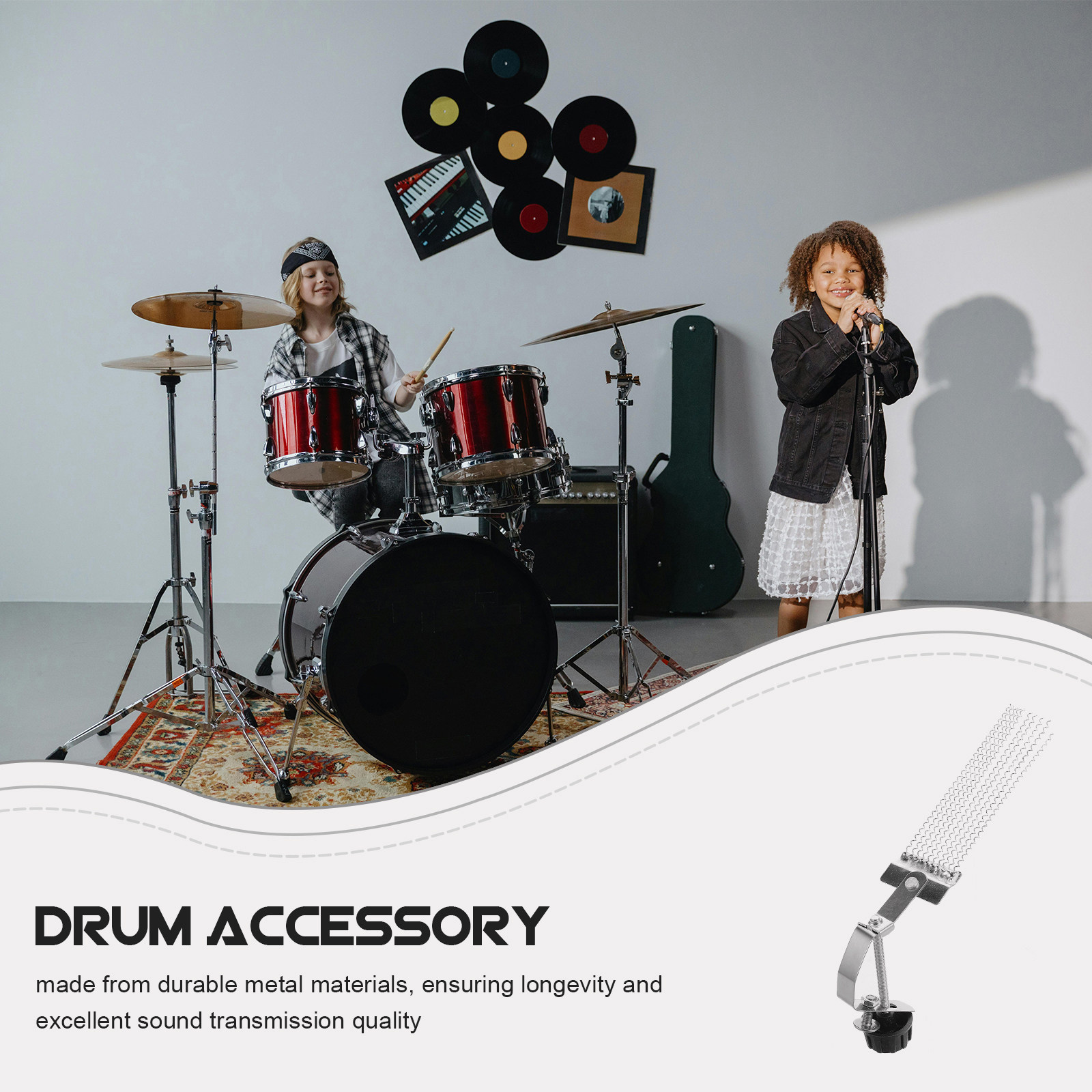 Soporte de alambre de metal pa - Cajon Box Drum reseña y precio