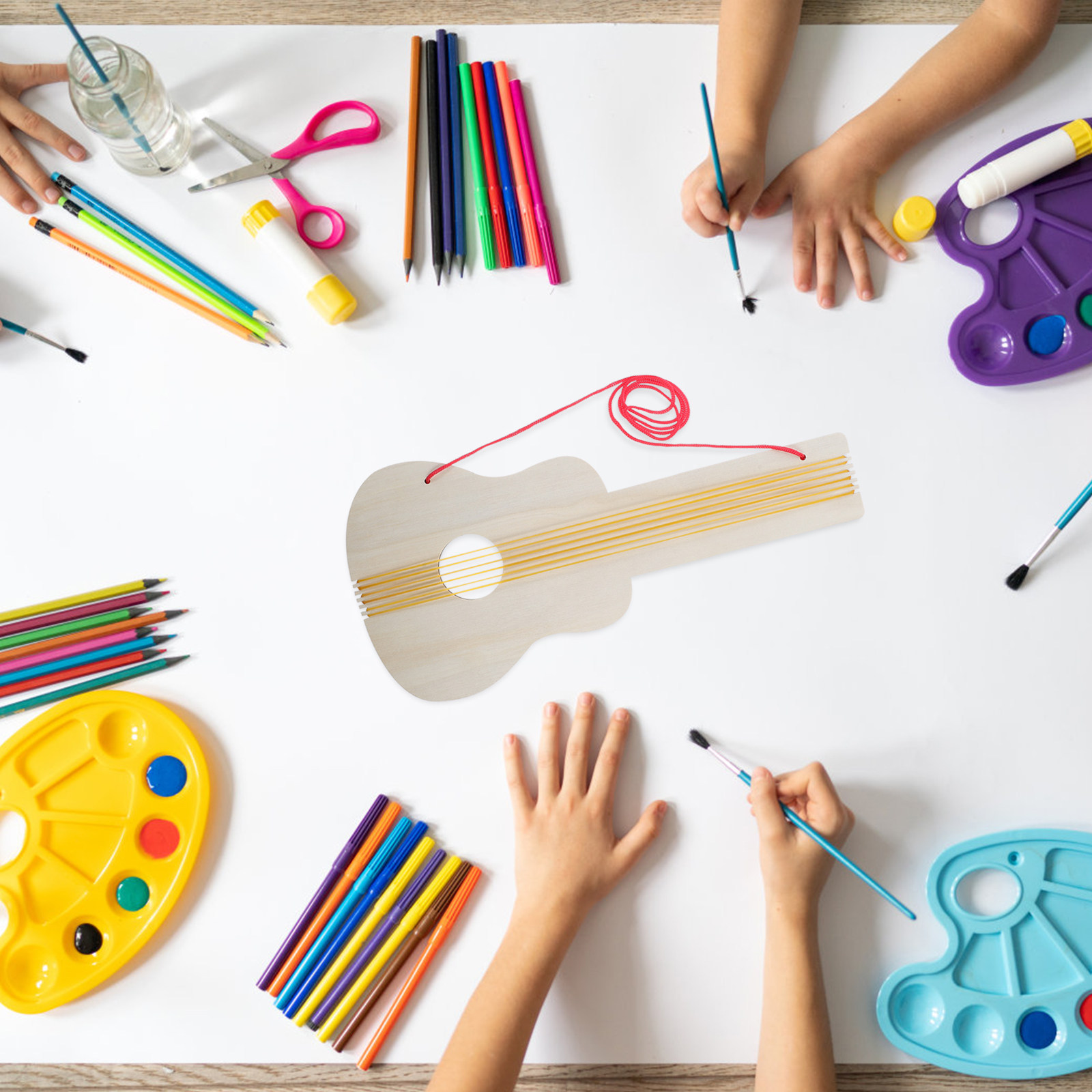 4 Piezas de Guitarra de Madera - Musical Instrument Diy For Kids reseña y precio