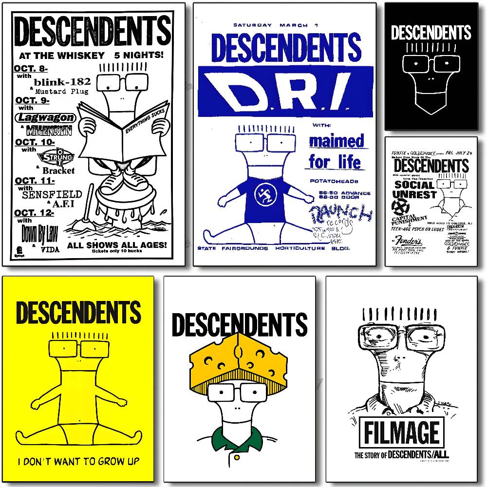 Póster de la banda de Rock Pun - Musical Instrument Poster reseña y precio