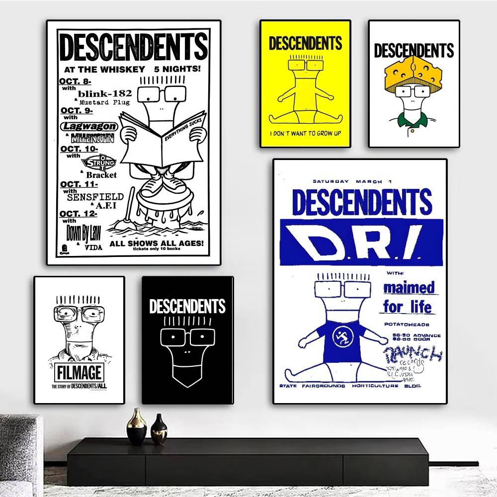 Póster de la banda de Rock Pun - Musical Instrument Poster reseña y precio