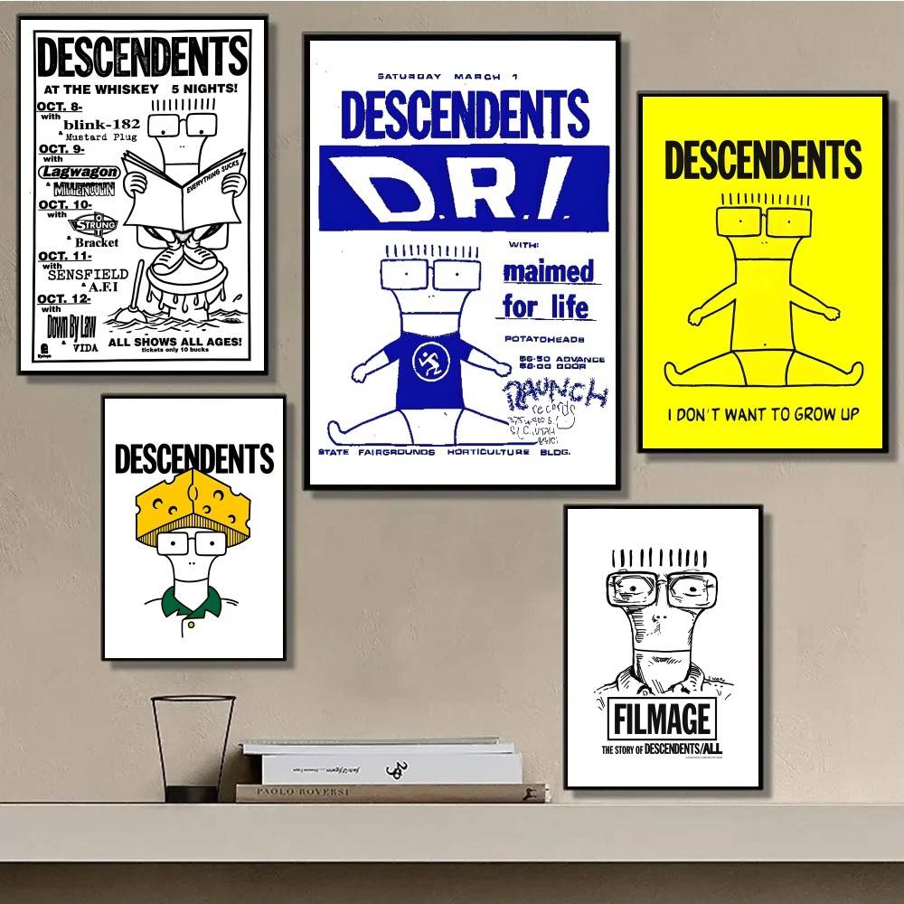 Póster de la banda de Rock Pun - Musical Instrument Poster reseña y precio