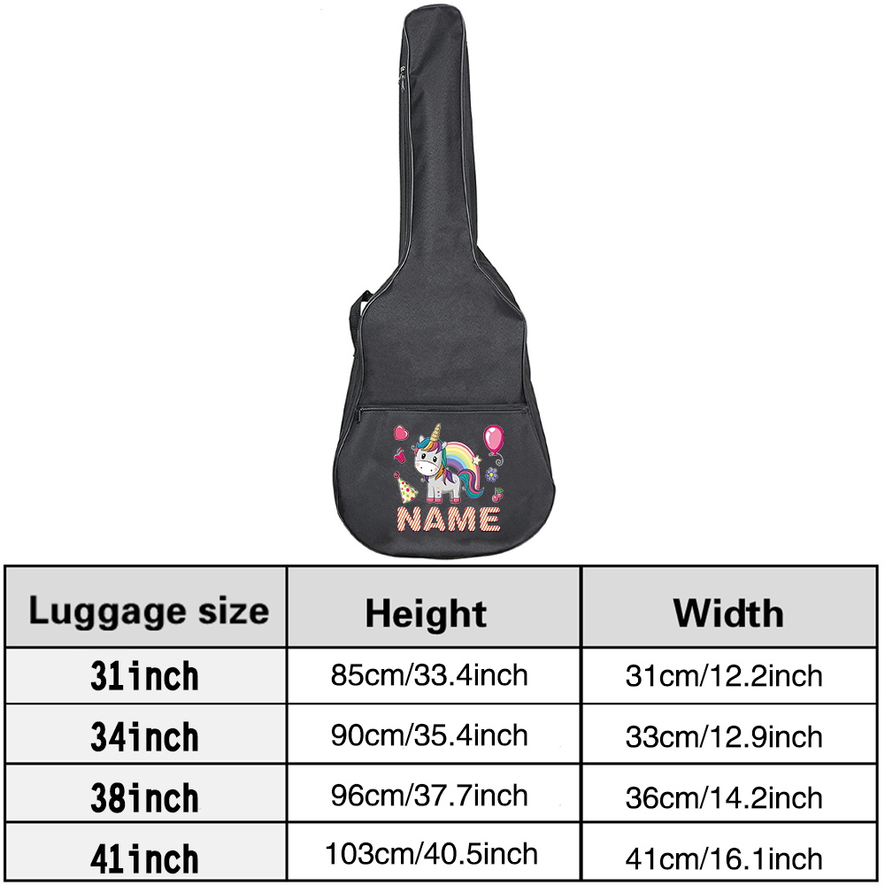 Bolsa de guitarra con nombre p - Musical Instrument And Name reseña y precio