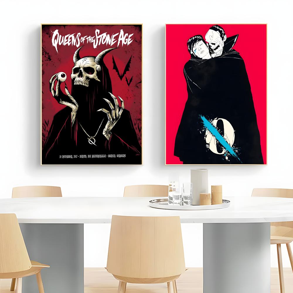 Póster de la banda de rock Q-Q - Musical Instrument Poster reseña y precio