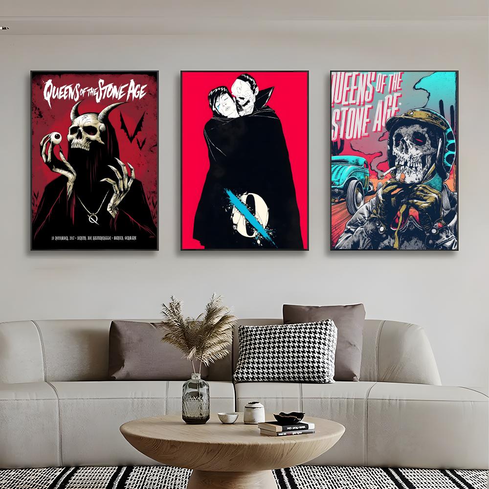 Póster de la banda de rock Q-Q - Musical Instrument Poster reseña y precio