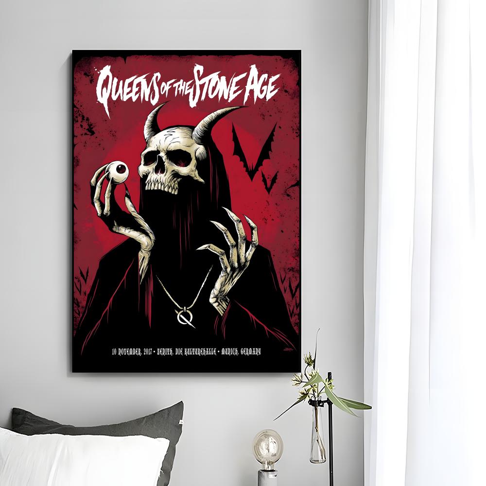 Póster de la banda de rock Q-Q - Musical Instrument Poster reseña y precio