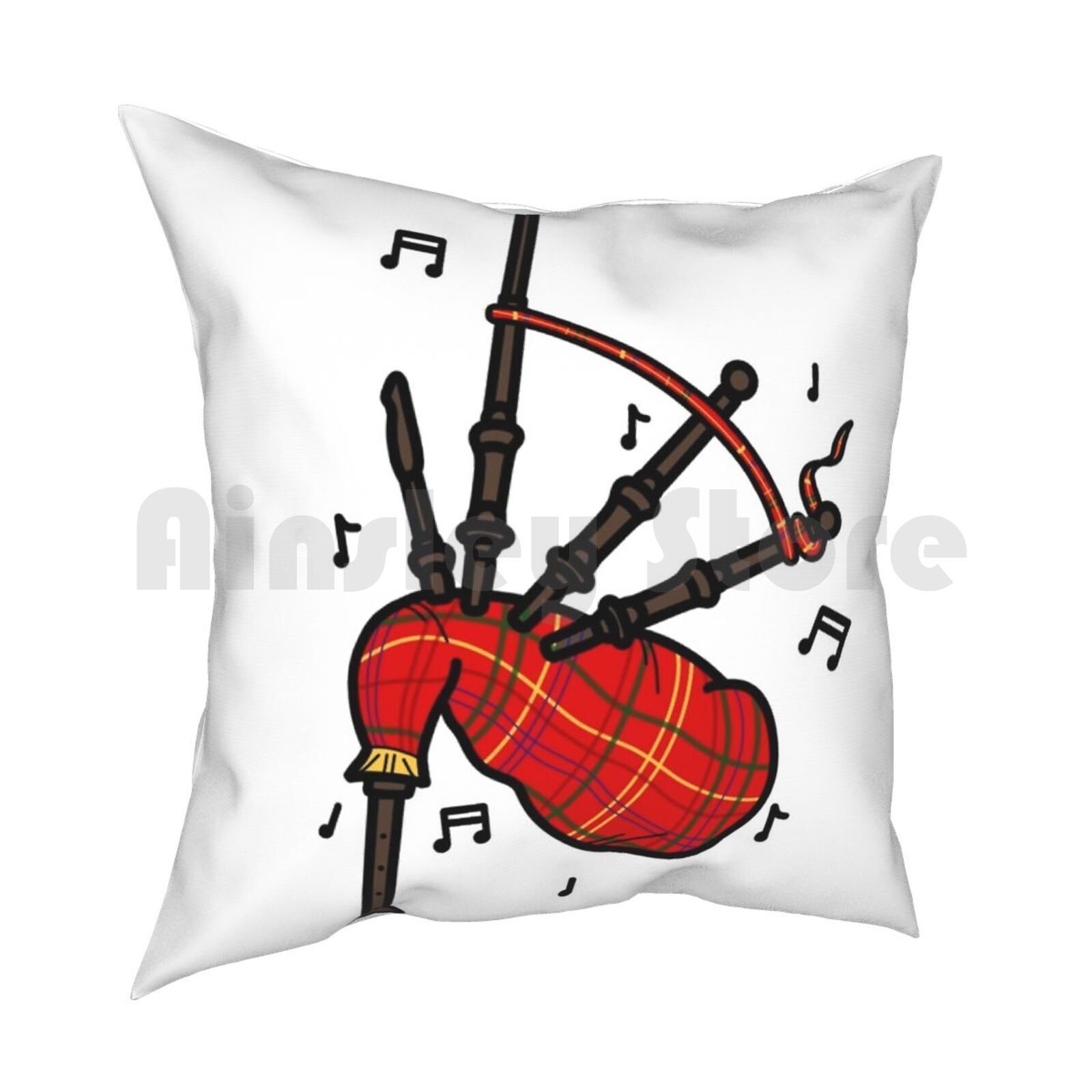 Funda de almohada con estampad - Musical Instrument In Scotland reseña y precio