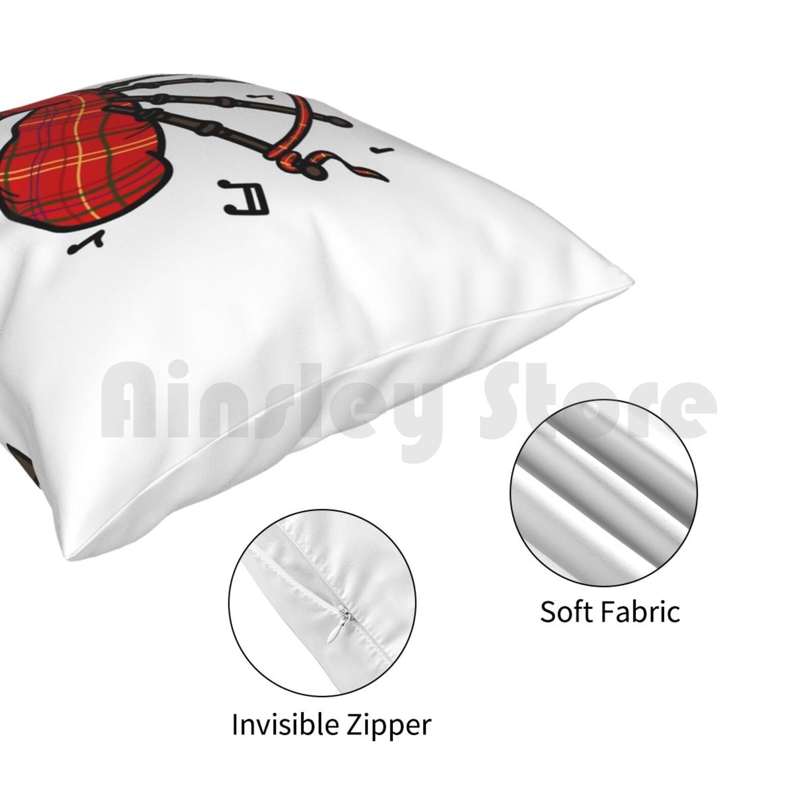 Funda de almohada con estampad - Musical Instrument In Scotland reseña y precio