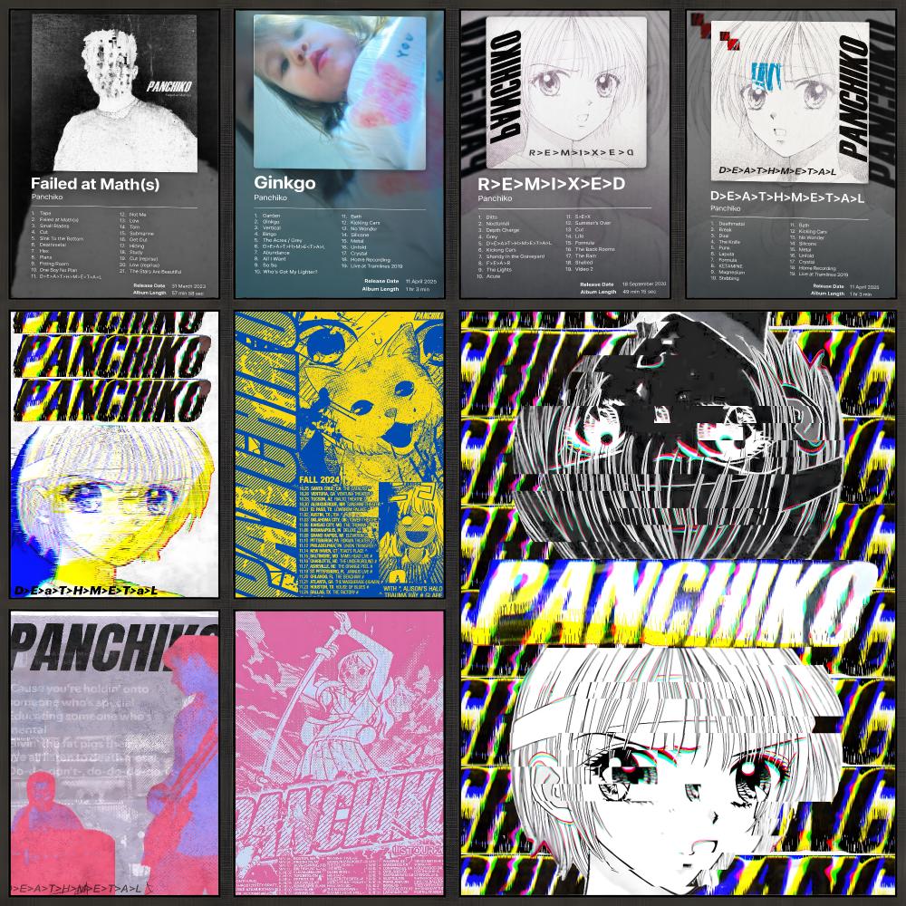 Póster de Band Panchiko Indie  - Musical Instrument Poster reseña y precio
