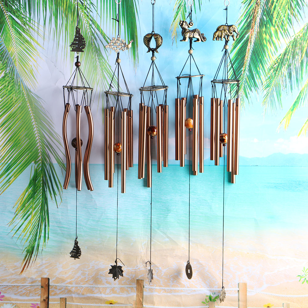 Campanas de viento de cobre he - Wind Chime Tubular reseña y precio
