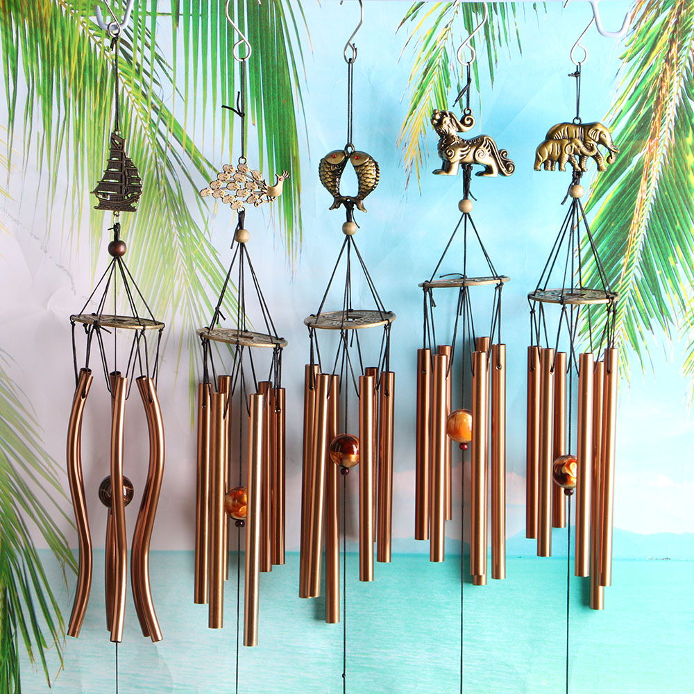 Campanas de viento de cobre he - Wind Chime Tubular reseña y precio