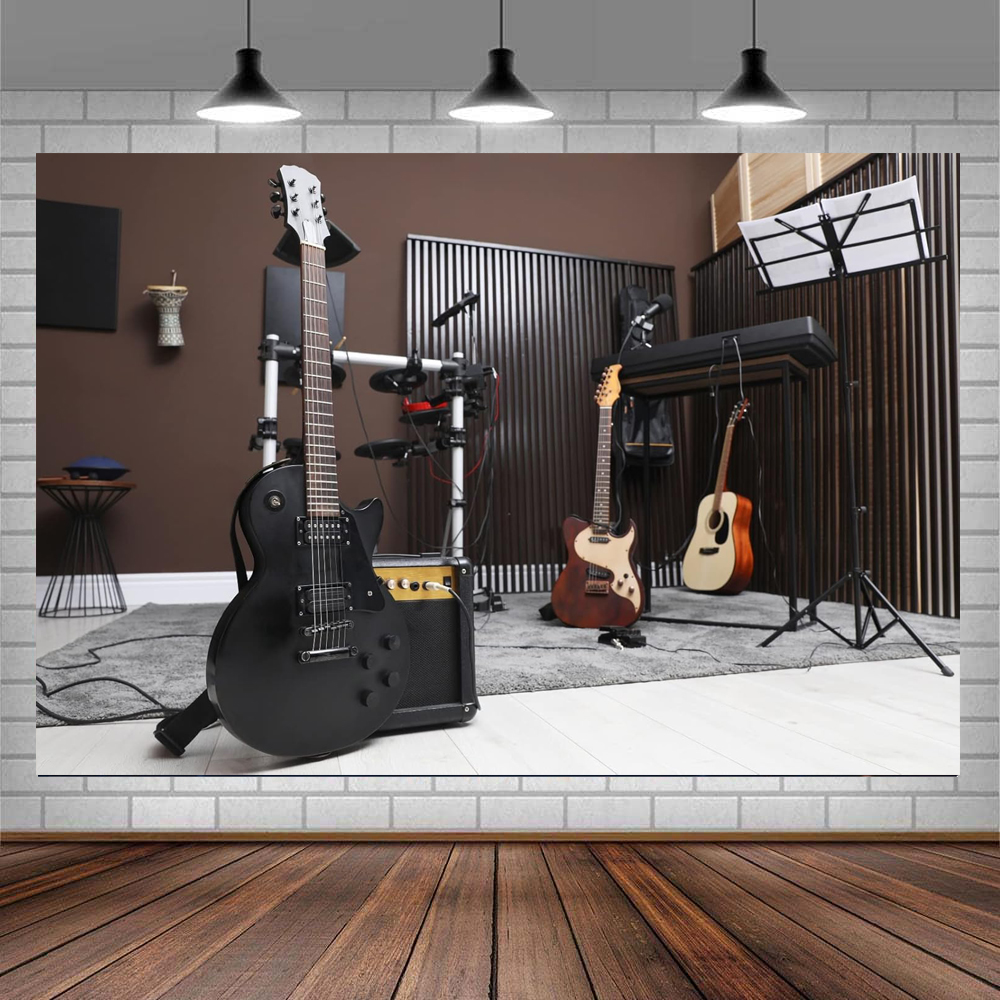 Fondo de fotografía de guitarr - Musical Instrument Image reseña y precio
