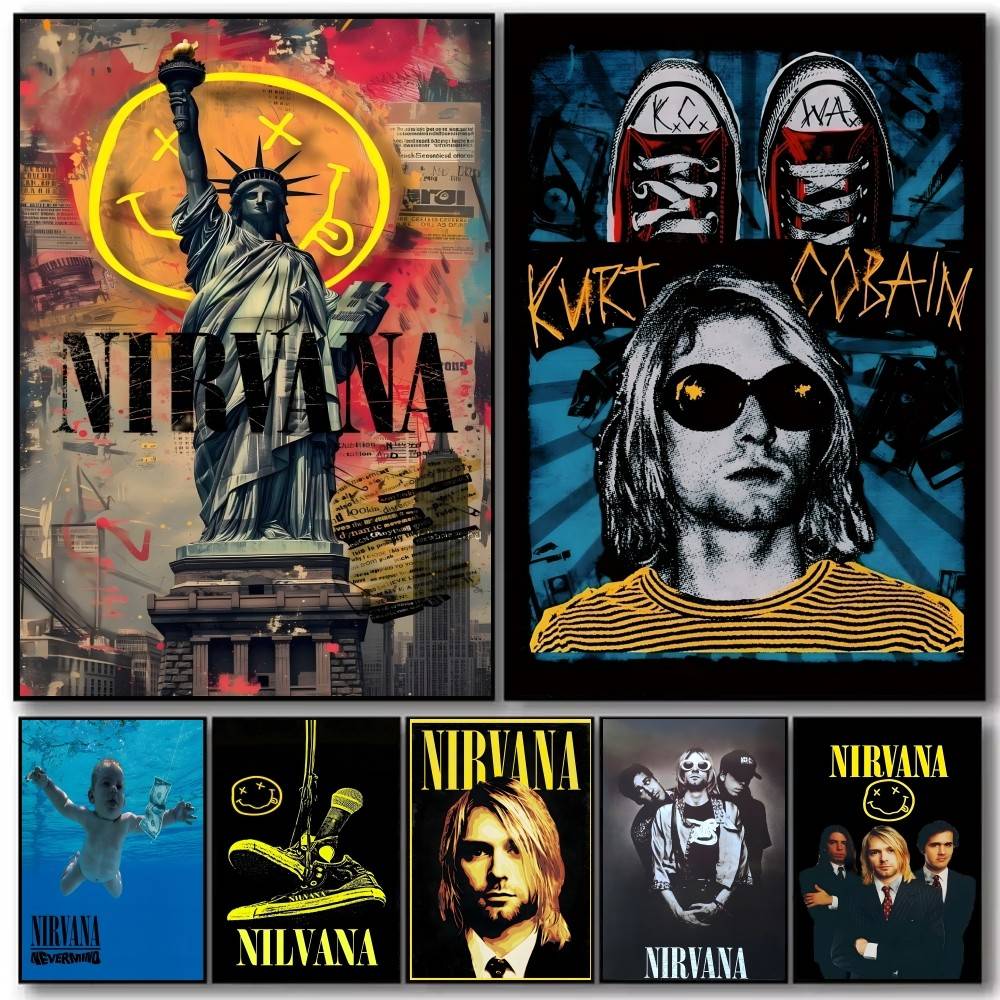 Póster de la banda de rock A-N - Musical Instrument Poster reseña y precio
