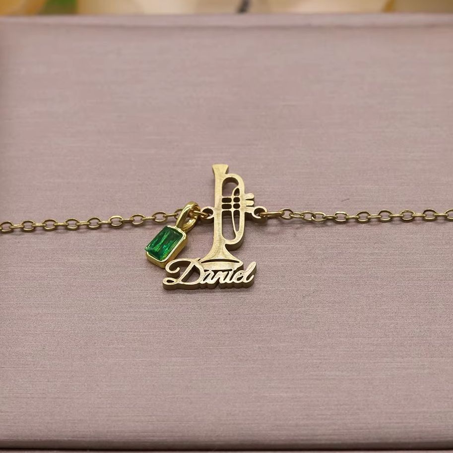 Pulsera de Trompeta con Nombre - Musical Instrument And Name reseña y precio